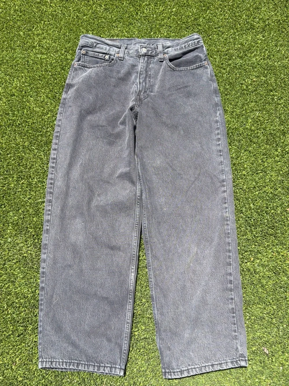 Levi's Men's Relaxed Wide-Leg Gray Jeans